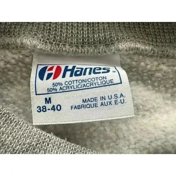 Vintage 80s Miami Mice Miami Vice TV Parody Sweatshirt M Gray USA - Picture 3 of 5